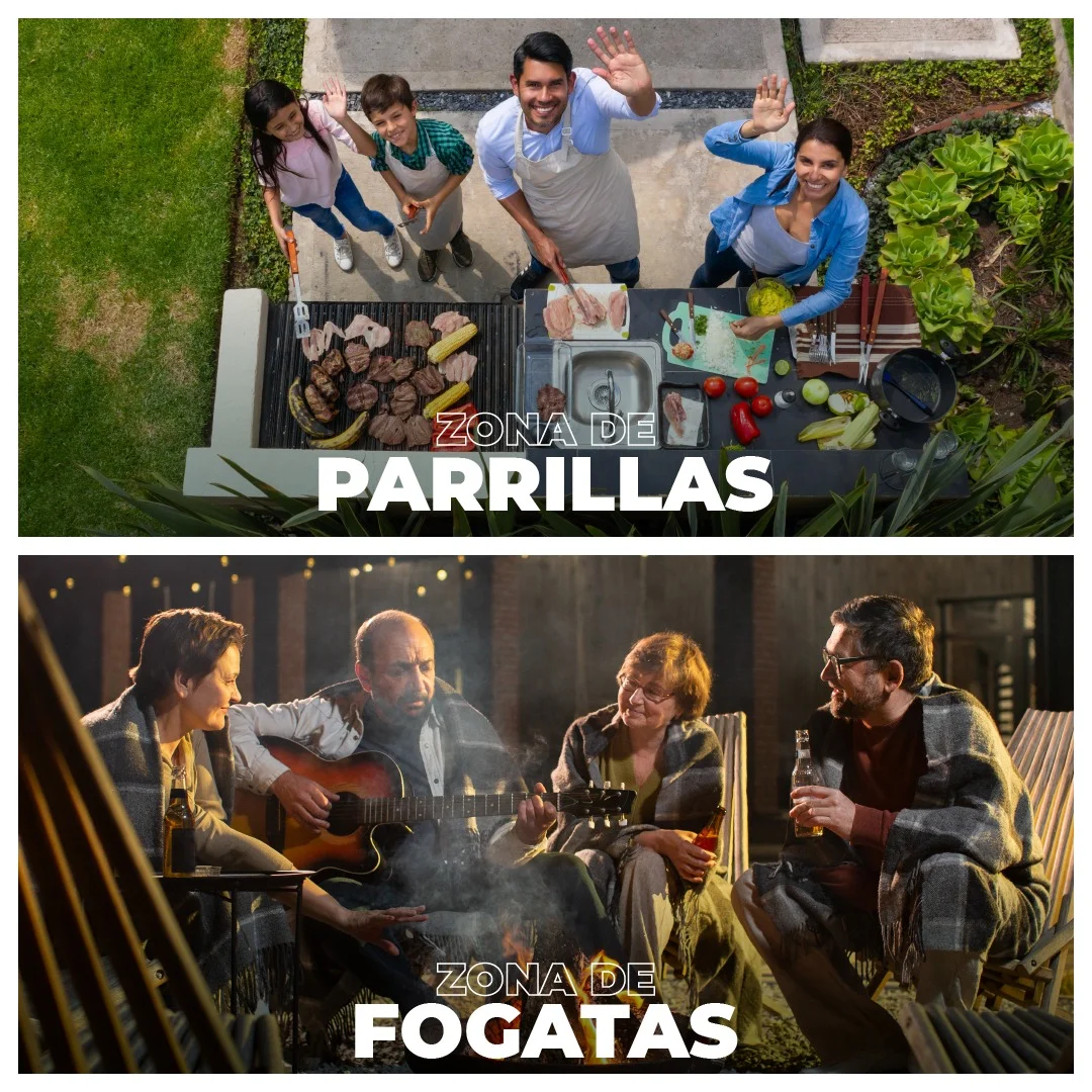 Parrillas y fogata